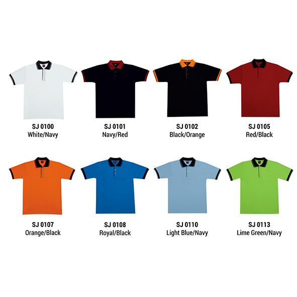 SJ01 Polyester Cotton Polo Shirt - T Shirt Printing Singapore